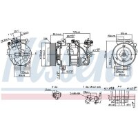 NISSENS 890126 Kompressor, Klimaanlage
