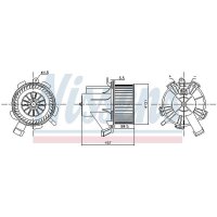 NISSENS 87208 Innenraumgebläse