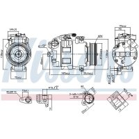 NISSENS 890068 Kompressor, Klimaanlage