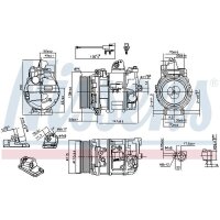 NISSENS 890082 Kompressor, Klimaanlage