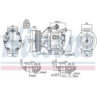 NISSENS 890323 Kompressor, Klimaanlage