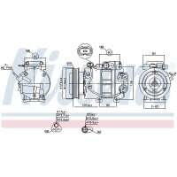 NISSENS 890150 Kompressor, Klimaanlage