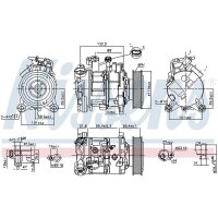 NISSENS 89593 Kompressor, Klimaanlage