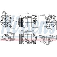 NISSENS 890099 Kompressor, Klimaanlage