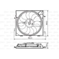 VALEO 696873 Lüfter, Motorkühlung