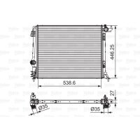 VALEO 701662 Kühler, Motorkühlung