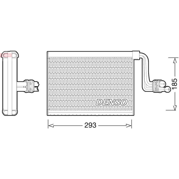 DENSO DEV05002 Verdampfer, Klimaanlage