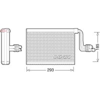 DENSO DEV05002 Verdampfer, Klimaanlage
