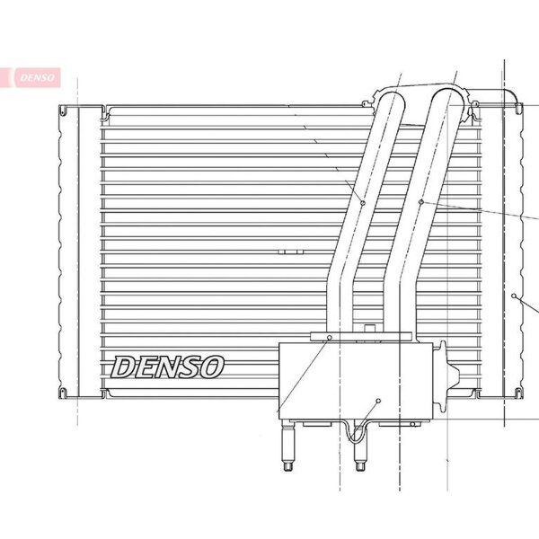 DENSO DEV07005 Verdampfer, Klimaanlage