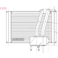 DENSO DEV07005 Verdampfer, Klimaanlage