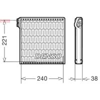 DENSO DEV09102 Verdampfer, Klimaanlage