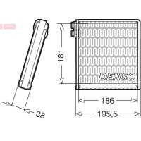 DENSO DEV09103 Verdampfer, Klimaanlage