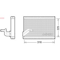 DENSO DEV21003 Verdampfer, Klimaanlage