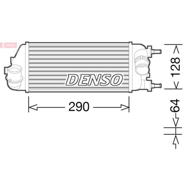 DENSO DIT09115 Ladeluftkühler