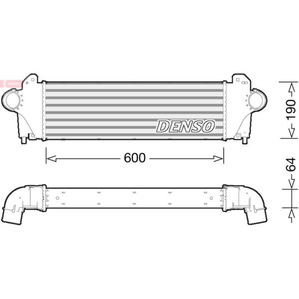 DENSO DIT12005 Ladeluftkühler