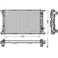 DENSO DRM02023 Kühler, Motorkühlung