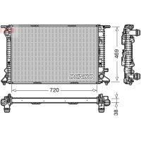 DENSO DRM02024 Kühler, Motorkühlung