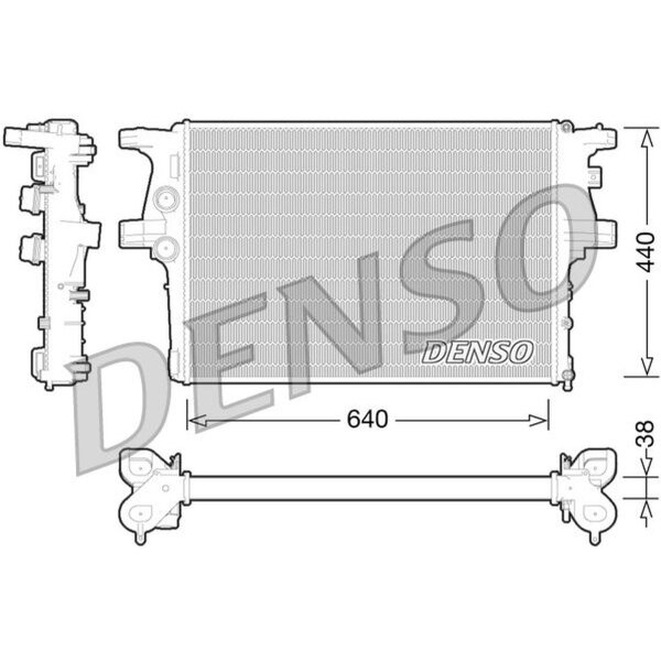 DENSO DRM12008 Kühler, Motorkühlung