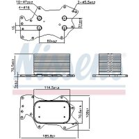 NISSENS 90910 Ölkühler, Motoröl