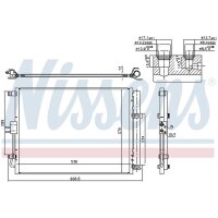 NISSENS 940598 Kondensator, Klimaanlage