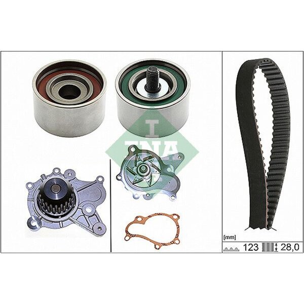 Schaeffler INA 530 0502 30 Wasserpumpe + Zahnriemensatz