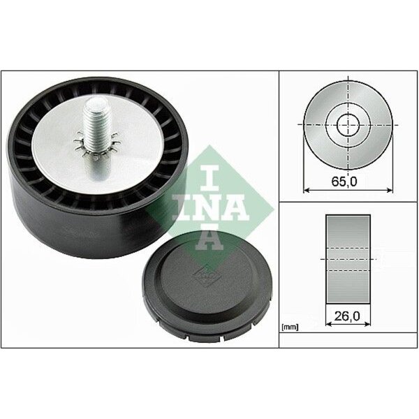 Schaeffler INA 532 0802 10 Umlenk-/Führungsrolle, Keilrippenriemen