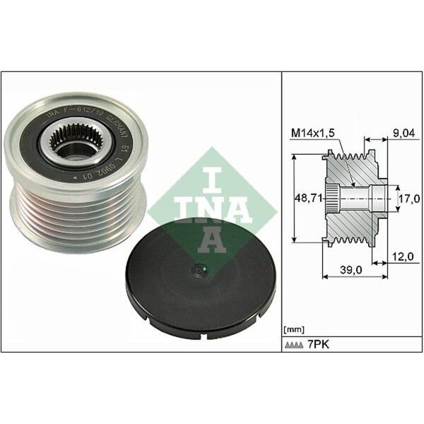 Schaeffler INA 535 0275 10 Generatorfreilauf
