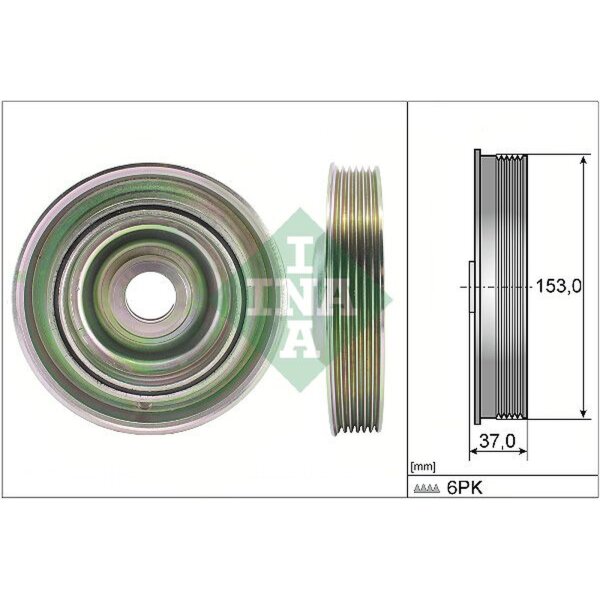 Schaeffler INA 544 0097 10 Riemenscheibe, Kurbelwelle
