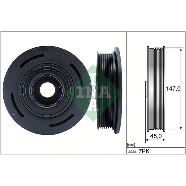 Schaeffler INA 544 0098 10 Riemenscheibe, Kurbelwelle
