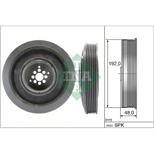 Schaeffler INA 544 0102 10 Riemenscheibe, Kurbelwelle