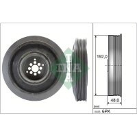 Schaeffler INA 544 0102 10 Riemenscheibe, Kurbelwelle
