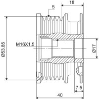 VALEO 588124 Generatorfreilauf