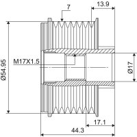 VALEO 588133 Generatorfreilauf