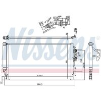 NISSENS 940590 Kondensator, Klimaanlage