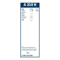 Wischblatt BOSCH 3 397 013 049 Heckscheibe 330mm Aerotwin - 1 Stück