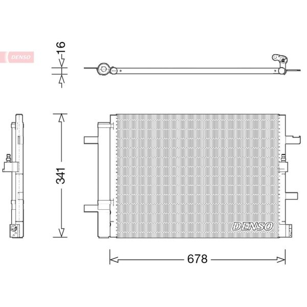 DENSO DCN02026 Kondensator, Klimaanlage