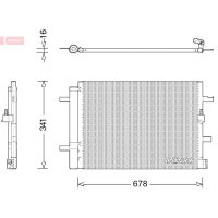 DENSO DCN02026 Kondensator, Klimaanlage