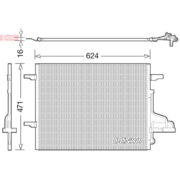 DENSO DCN10027 Kondensator, Klimaanlage