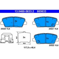 ATE 13.0460-5633.2 Bremsbelagsatz, Scheibenbremse