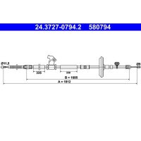 ATE 24.3727-0794.2 Seilzug, Feststellbremse