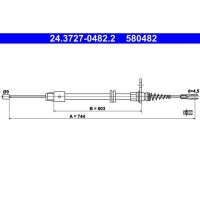 ATE 24.3727-0482.2 Seilzug, Feststellbremse