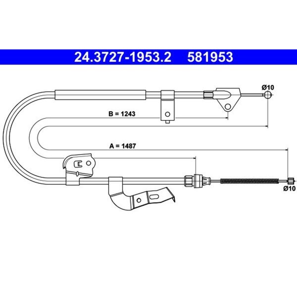 ATE 24.3727-1953.2 Seilzug, Feststellbremse