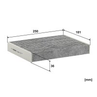 Innenraum-/Pollenfilter Filtron K 1367A Aktivkohlefilter - 1 Stück