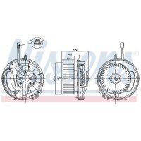 NISSENS 87256 Innenraumgebläse