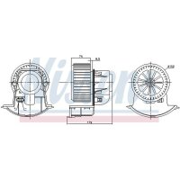 NISSENS 87271 Innenraumgebläse