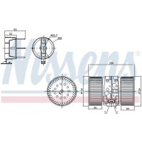 NISSENS 87356 Innenraumgebläse