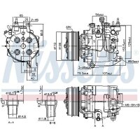 NISSENS 890195 Kompressor, Klimaanlage