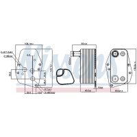 NISSENS 90904 Ölkühler, Motoröl