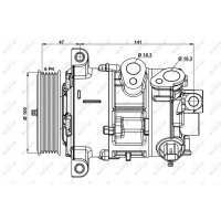 NRF 32882 Kompressor, Klimaanlage