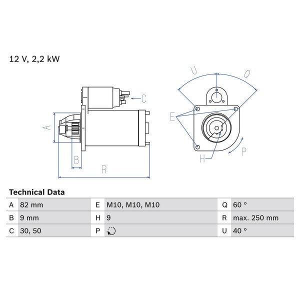 BOSCH 0 986 024 390 Starter